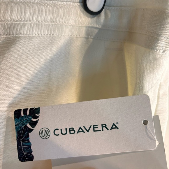 CUBAVERA Sz XXL 100% Linen Pants Drawstring Straight Relaxed Leg Trousers NEW - Picture 9 of 11